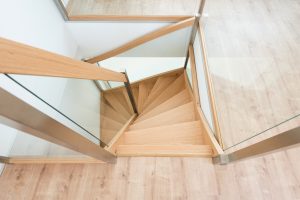 Stairway from above in a modern house
